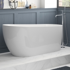 Signature Mineral Freestanding Slipper Bath with Integrated Waste 1500mm x 700mm