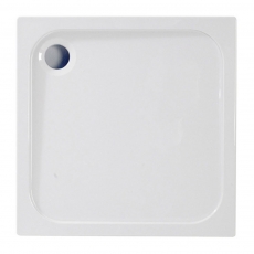 Signature Deluxe Square Shower Tray 45mm High with Waste 760mm x 760mm - White
