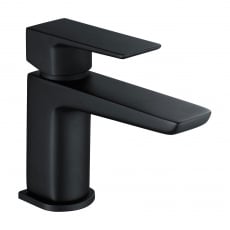 Signature Glide Cloakroom Mono Basin Mixer Tap Single Handle with Waste - Matt Black