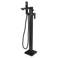 Signature Glide Freestanding Bath Shower Mixer Tap with Shower Kit - Matt Black