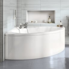 Signature Cove Double Ended Corner Bath 1350mm x 1350mm (inc Leg Set)