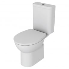 Signature QuikPak Rimless Close Coupled Toilet with Push Button Cistern - Soft Close Seat