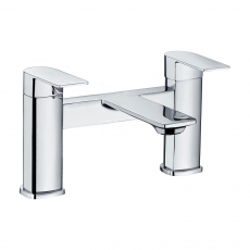 Signature Zico Bath Filler Tap Pillar Mounted - Chrome