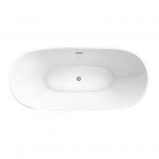 Delphi Bolsena Double Ended Freestanding Bath 1800mm x 800mm - 0 Tap Hole (inc Leg Set)