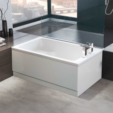 Trojan Kent Rectangular Single Ended Anti-Slip Bath 1220mm x 720mm - No Tap Hole (inc Leg Set)