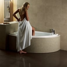 Verona Orlah Tungstenite Offset Corner Bath 1500mm x 1040mm