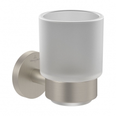 Villeroy & Boch Elements Tender Tumbler Holder - Brushed Nickel Matt