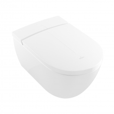 Villeroy & Boch Vi-Clean I-100 Rimless Wall Hung Shower Toilet with Soft Close Seat - White Alpin