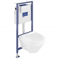 Villeroy & Boch ViPro 2.0 Frame Bundle with Architectura Twishflush(e) WH Toilet and White Flush Plate