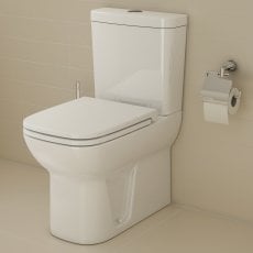 Vitra S20 Close Coupled Toilet Closed Back Push Button Cistern - Soft Close Seat