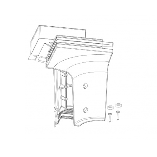 AKW Pipe Duct Kit 3 (Corner) for Low Profile/Braddan/Sulby