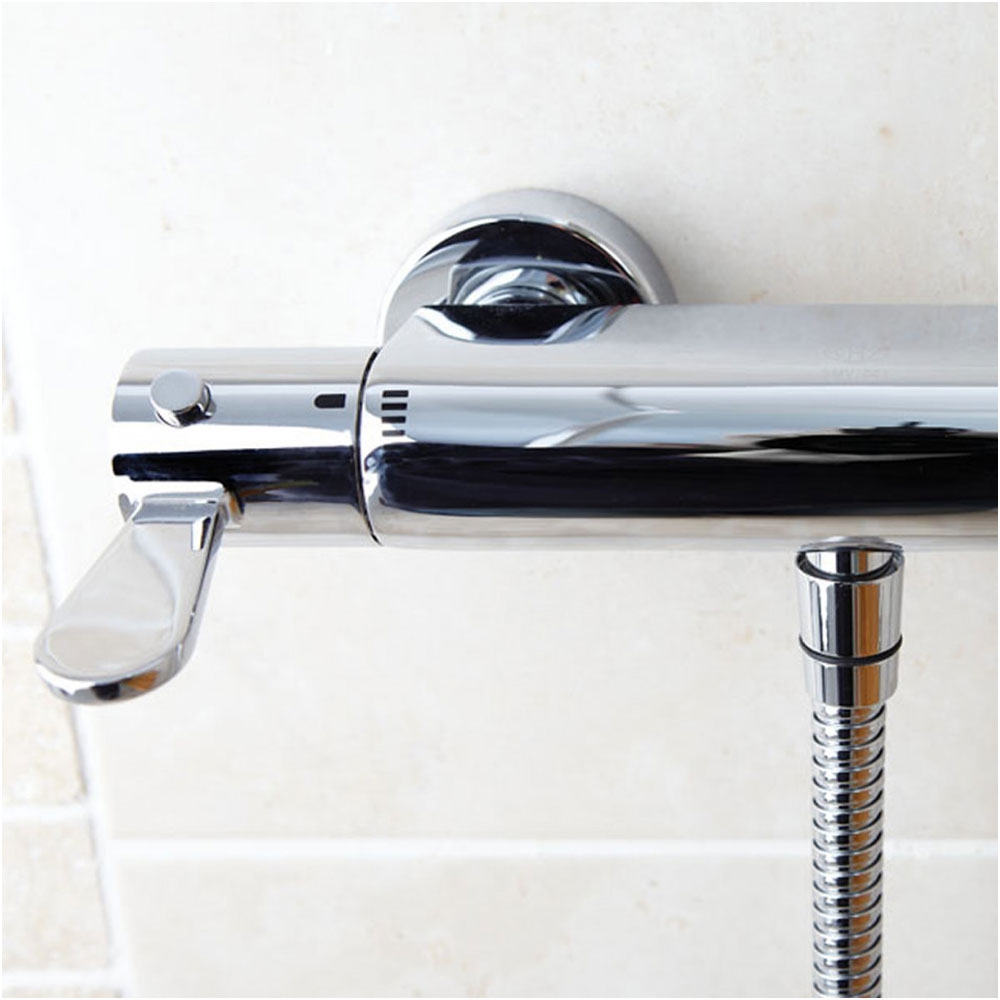 AKW Arka Bar Shower | 25420 | 1 Outlet | Chrome