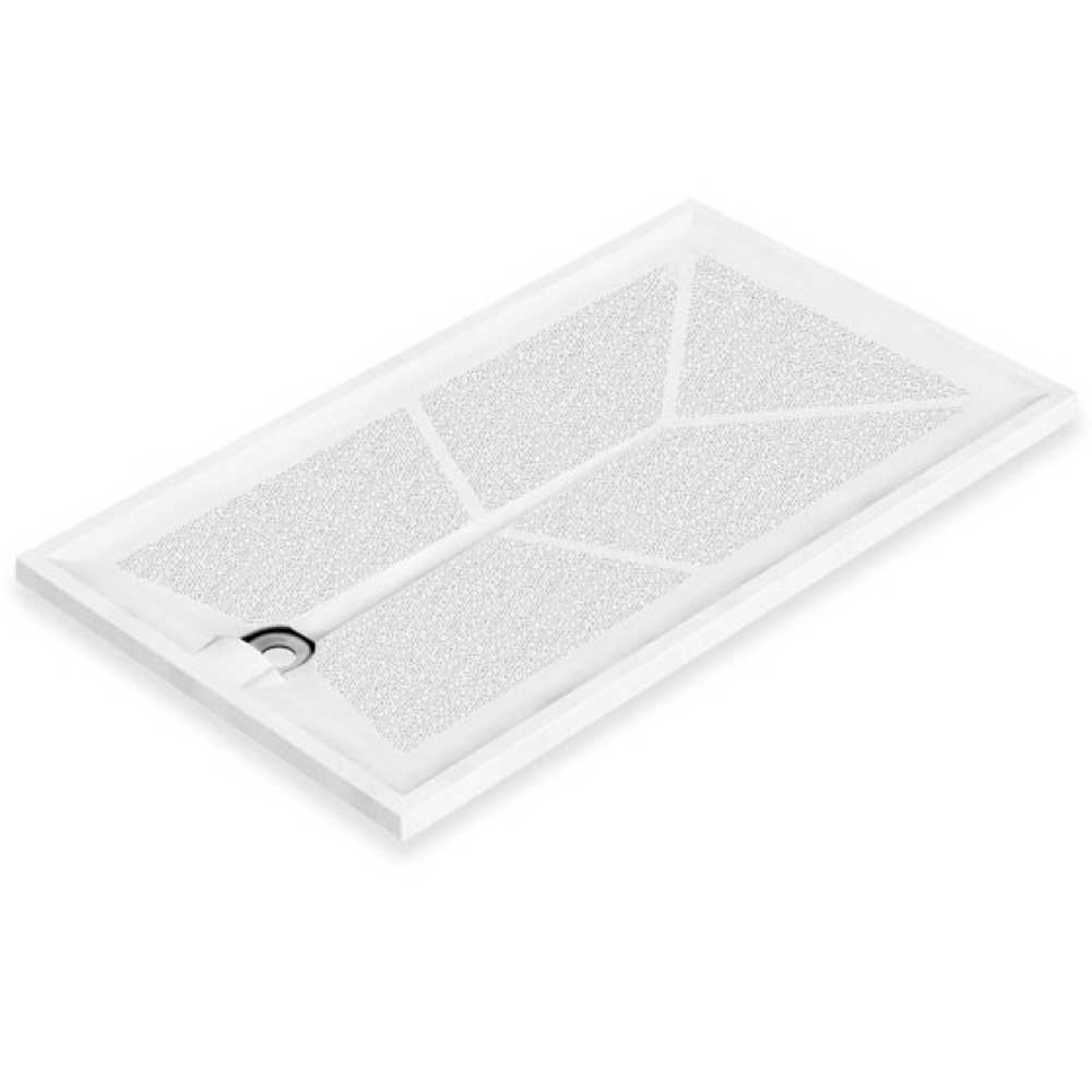 AKW Braddan Anti-Slip GRP Rectangular Shower Tray 1420mm x 820mm