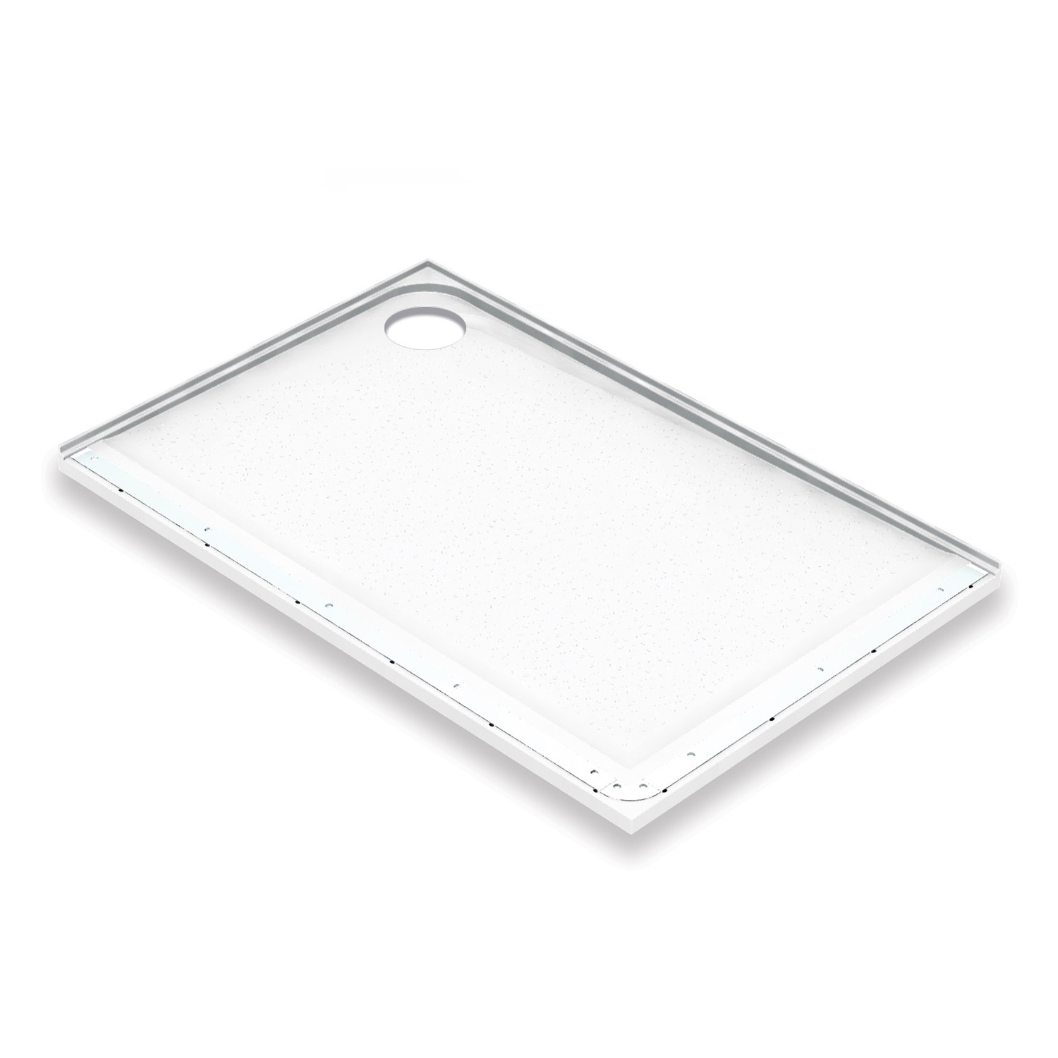 AKW Mullen Anti-Slip Rectangular Shower Tray with Upstands 1200mm x 820mm Left Handed