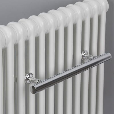 EcoRad Legacy Column Radiator Large Towel Bar for 10+ Sections - Chrome