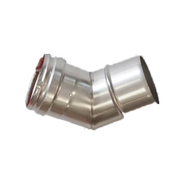 Firebird 45 Degree Plume Flue Bend (100mm Diameter)