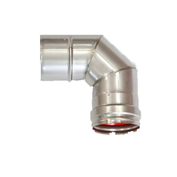 Firebird 90 Degree Plume Flue Bend (100mm Diameter)