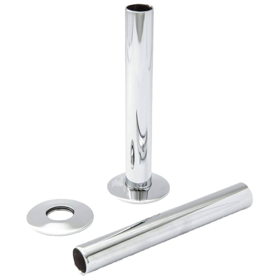 Heatwave Radiator Pipe Sleeve and Shroud Kit - Chrome