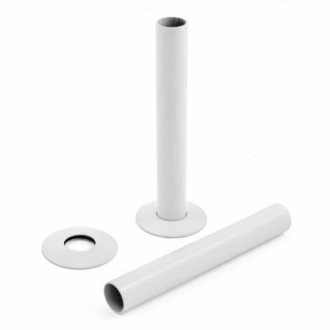 Heatwave Radiator Pipe Sleeve and Shroud Kit - White