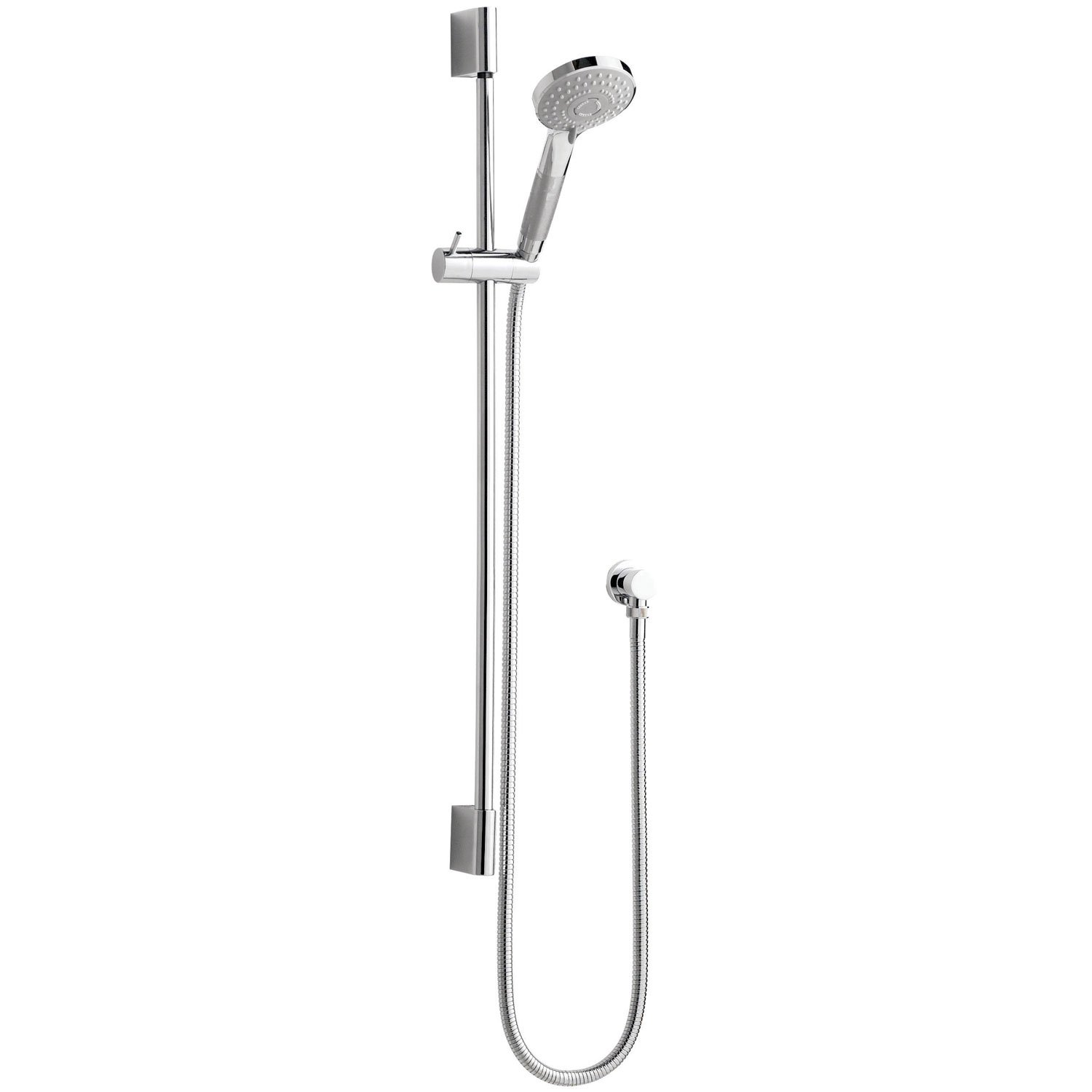 Hudson Reed Slimline Slider Three Function Handset Shower Rail Kit - Chrome