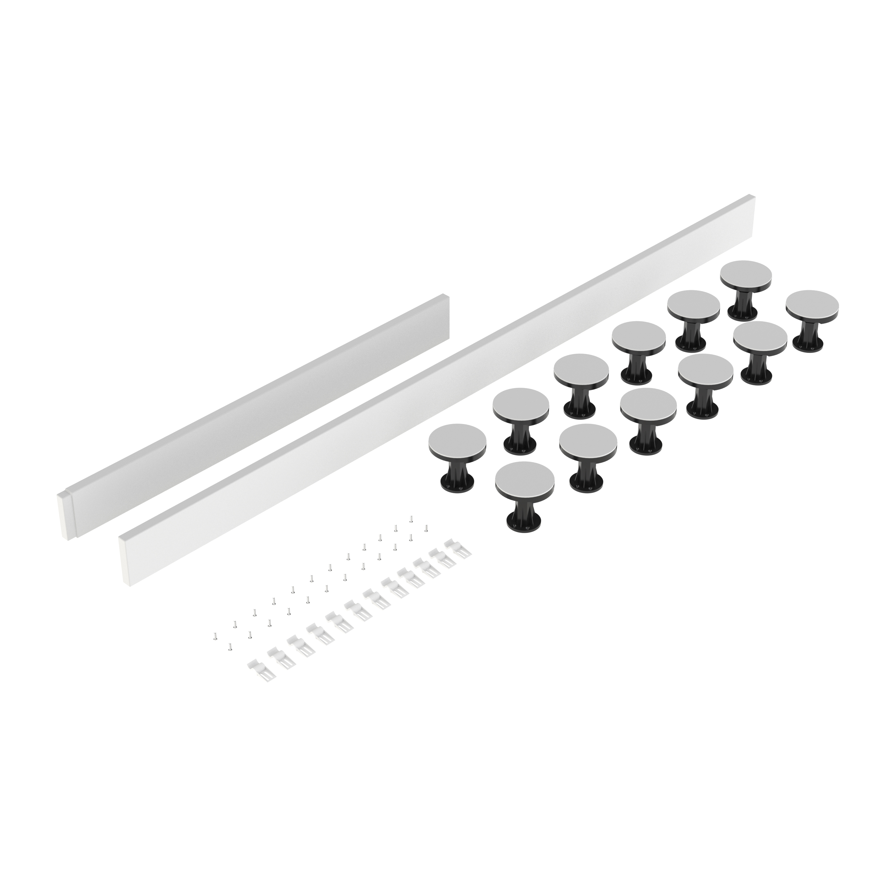 Hudson Reed/Nuie Shower Tray Riser Kit (105mm High) for 1300-1800mm Rectangular Trays - White