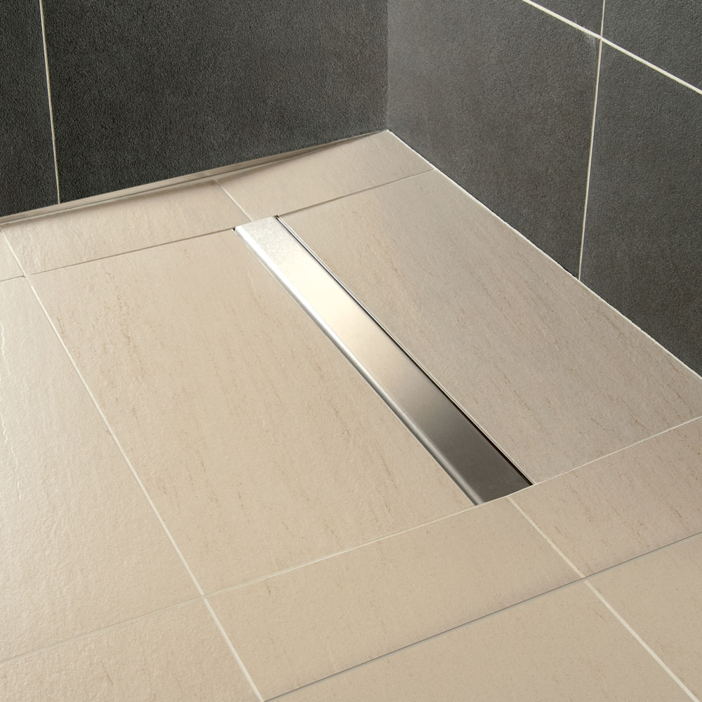 Impey Aqua-Dec Linear Wet Room Former | AD2L1010 | 1000mm x 1000mm | Tiled  Floor