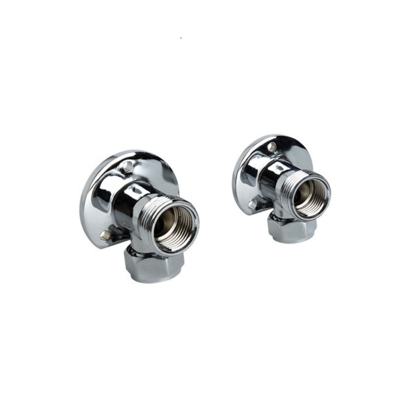 Inta Wall Mounted Elbow Pair, Chrome