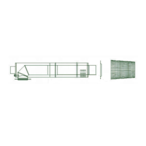 Mistral Plastic Low Level Balanced Flue Kit Twin Wall Platice 120mm Dia - (15kW - 41KW Models)