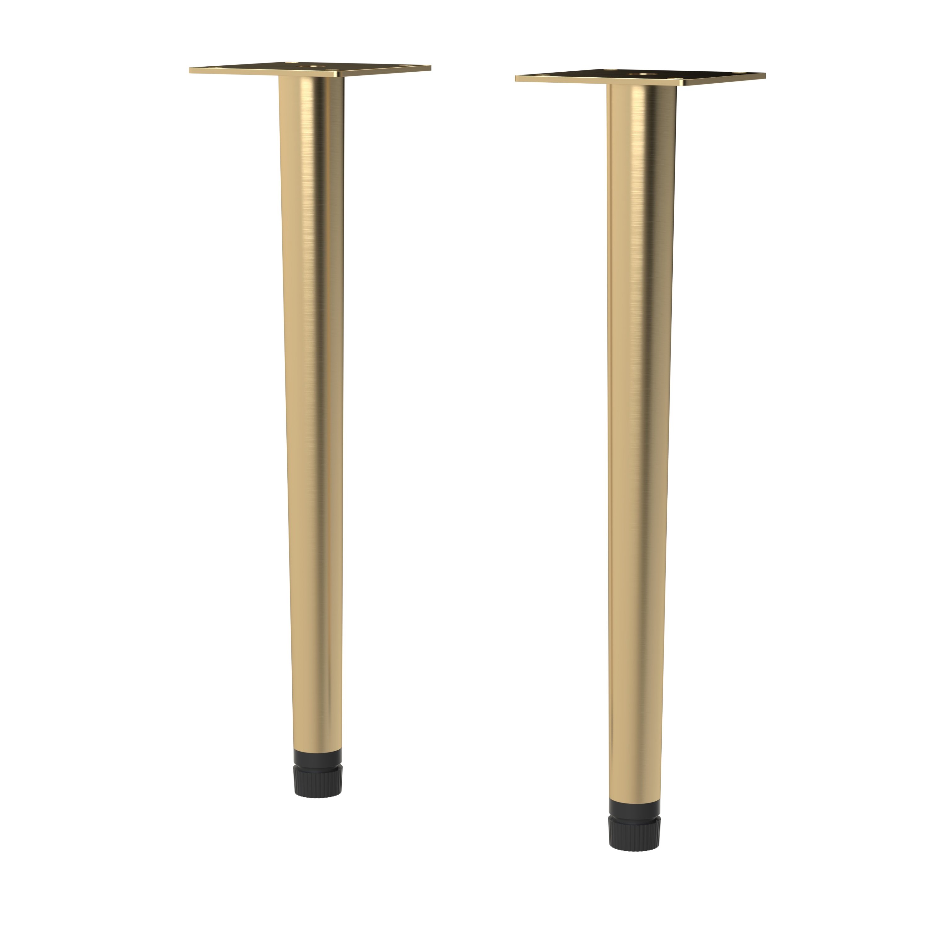 Nuie Wall Hung Vanity Decorative Leg Set 260mm H - Brushed Brass