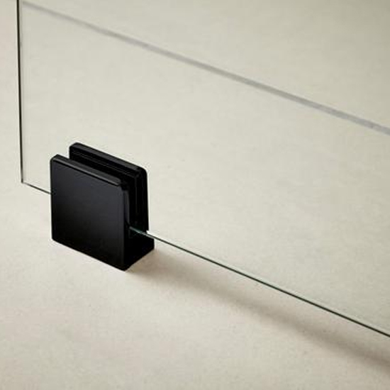 Nuie Wetroom Foot and Wall Bracket - Matt Black