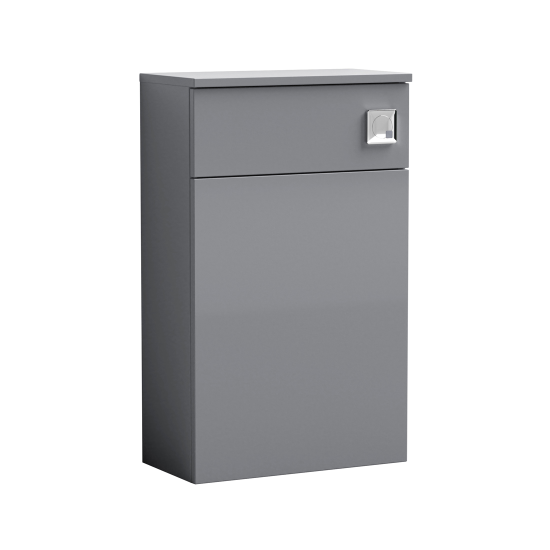 Nuie Arno Back to Wall WC Toilet Unit 500mm Wide - Satin Grey