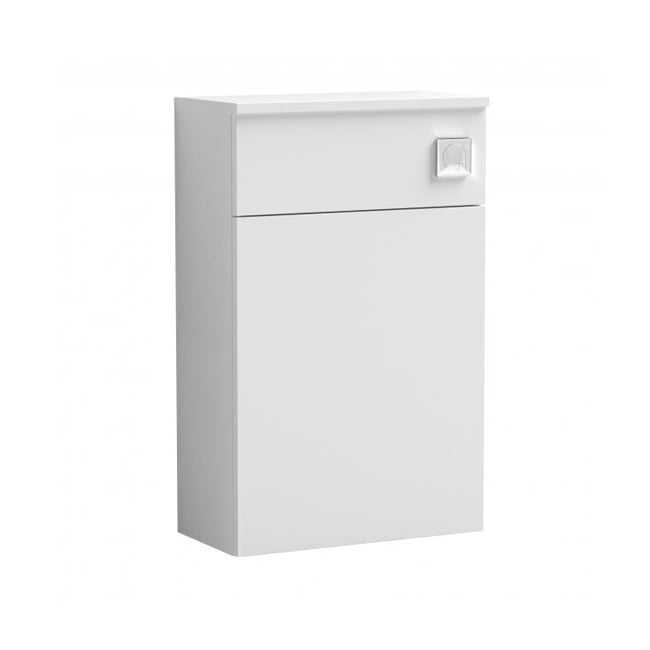 Nuie Arno Compact Back to Wall WC Unit 500mm W x 260mm D - Gloss White