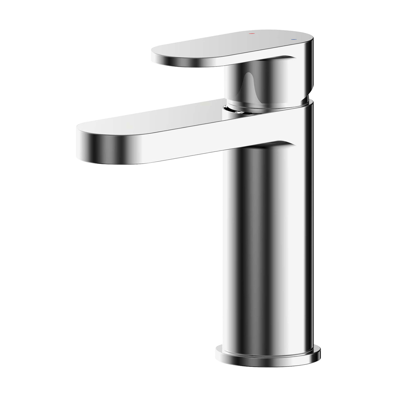 Nuie Binsey Mono Basin Mixer Tap with Push Button Waste - Chrome