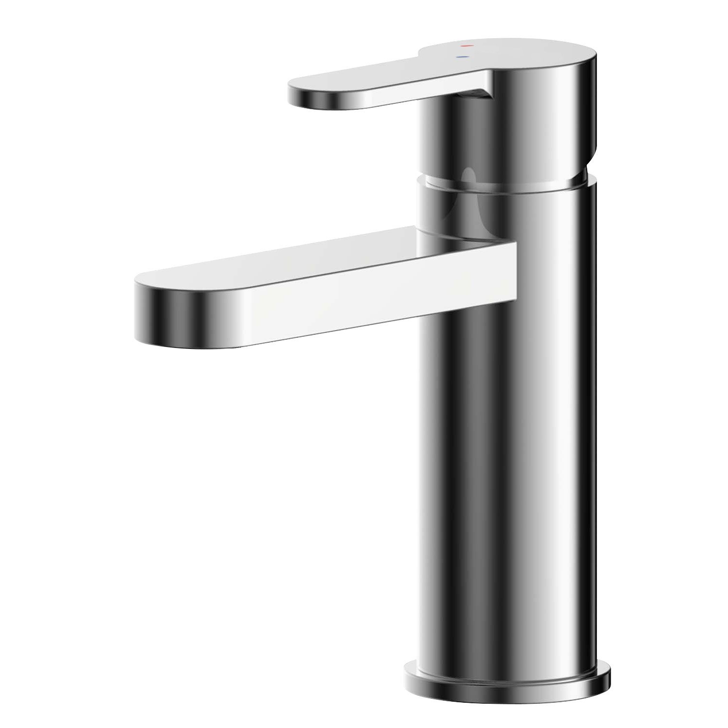 Nuie Arvan Eco Mono Basin Mixer Tap with Push Button Waste - Chrome