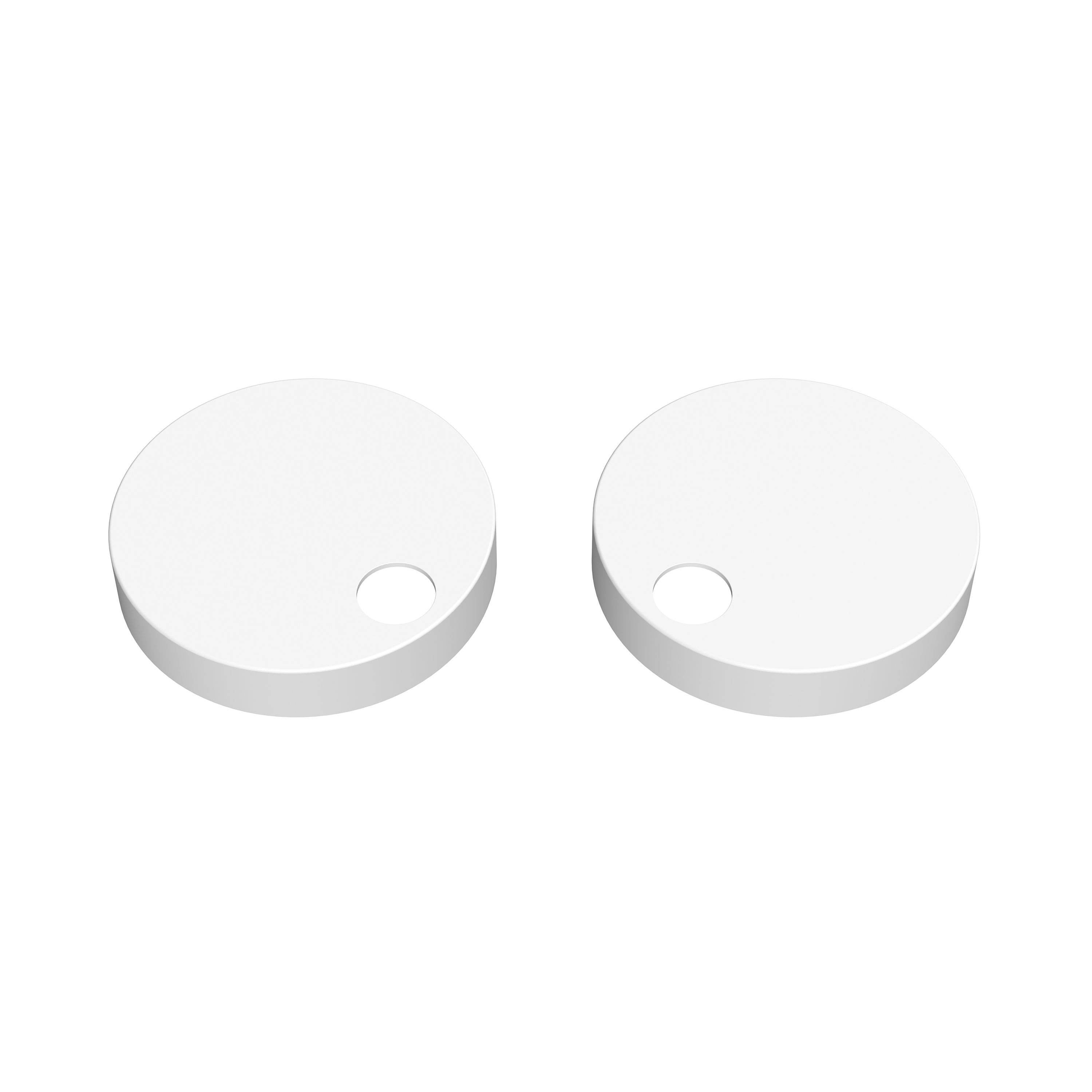 Nuie Toilet Seat Cover Caps - White