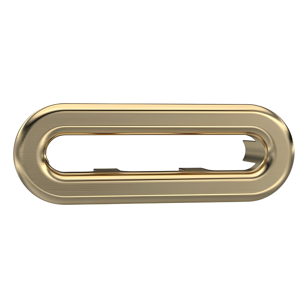 Nuie Oval Basin Overflow Cover - Brushed Brass