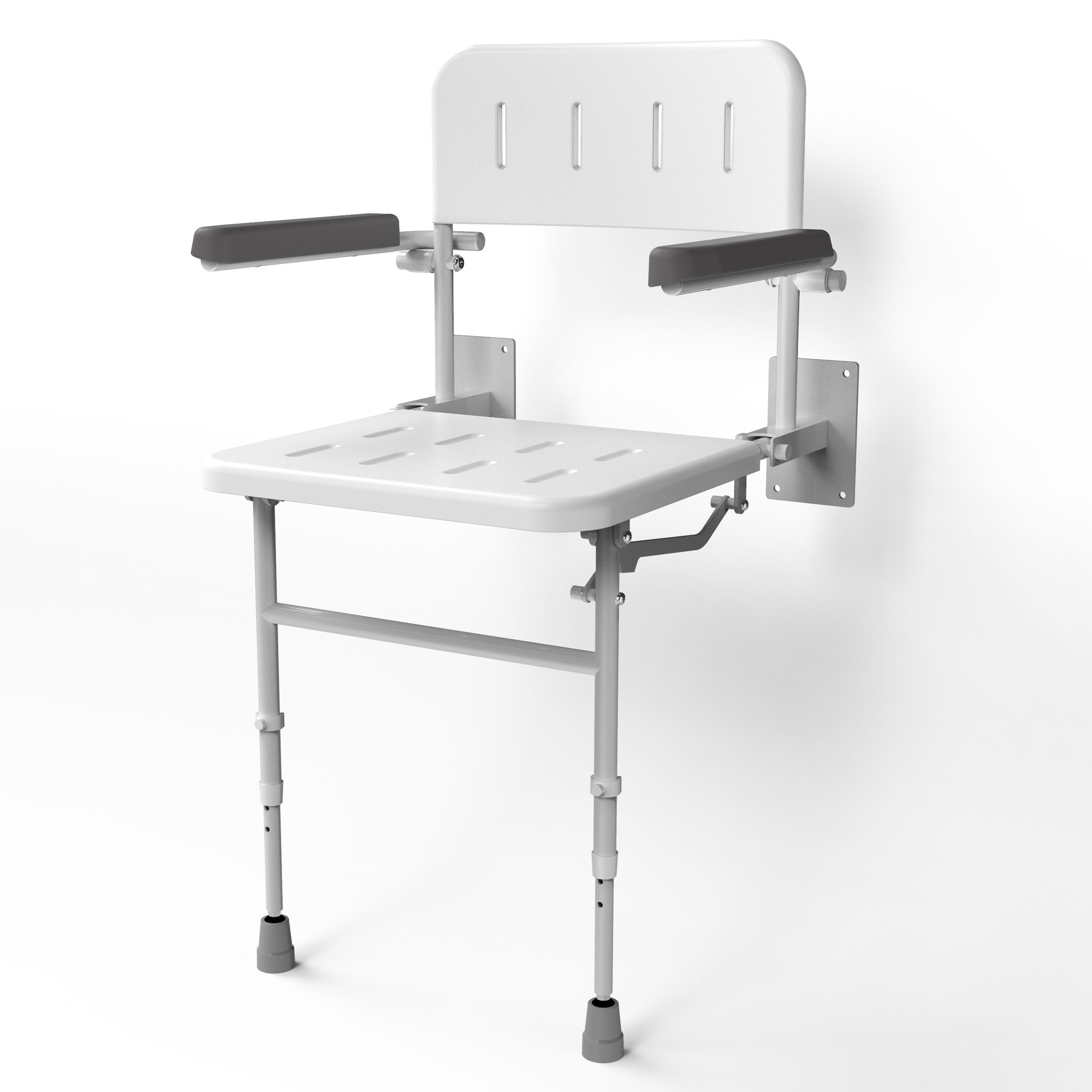 NYMAS NymaPRO Shower Seat 460mm 130203 WH White