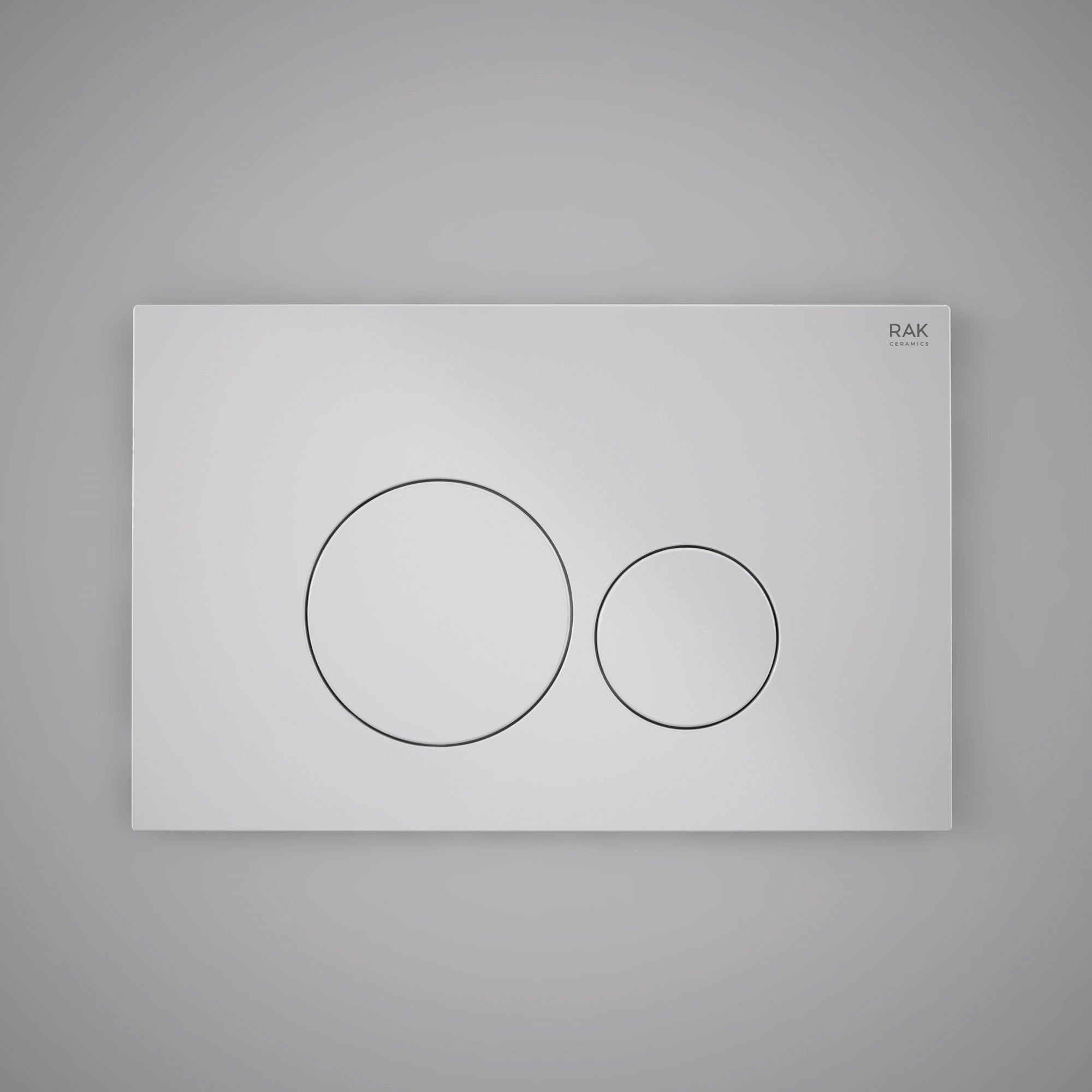 RAK Ecofix Round Dual Flush Plates - White