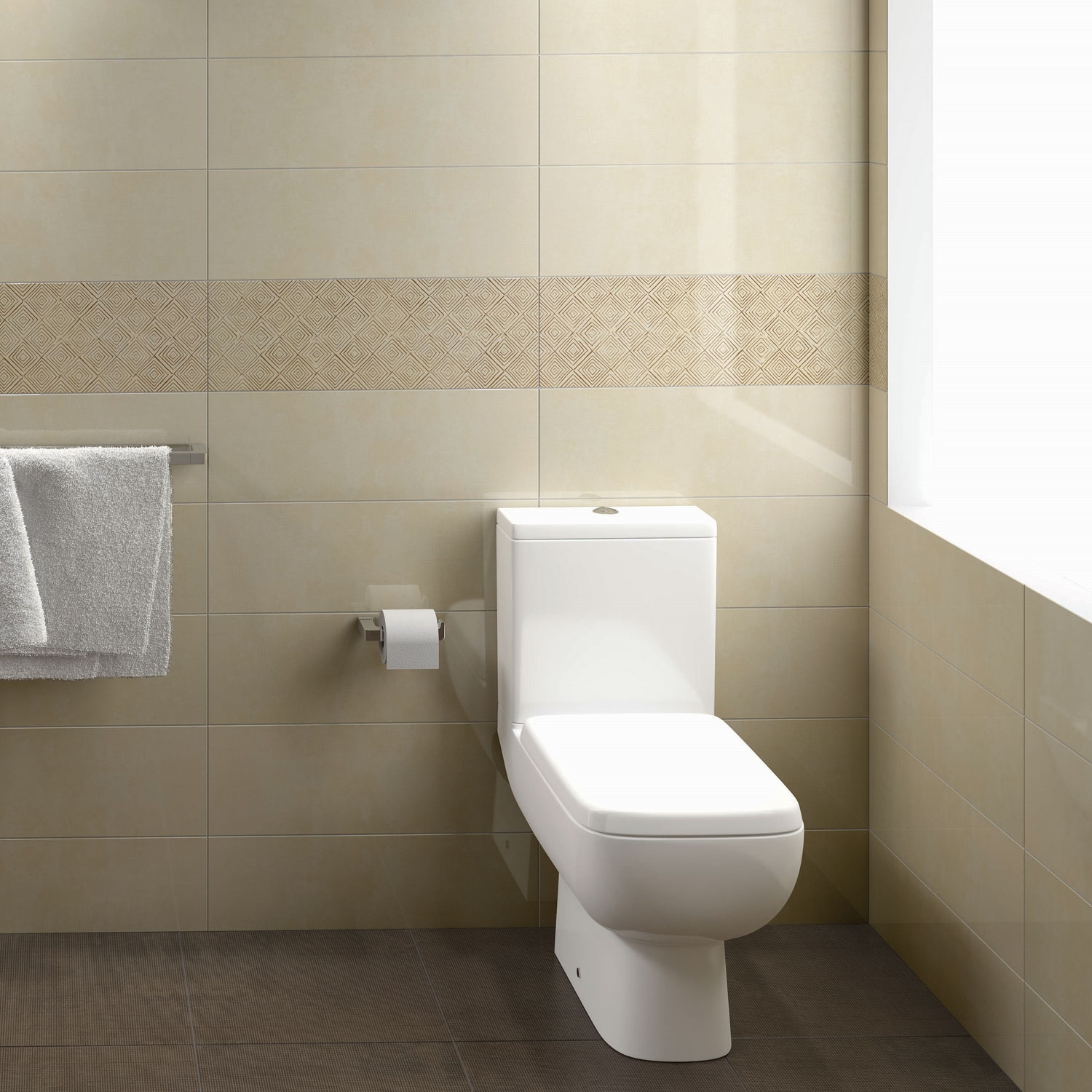 RAK Series 600 Square Compact Short Projection Close Coupled WC