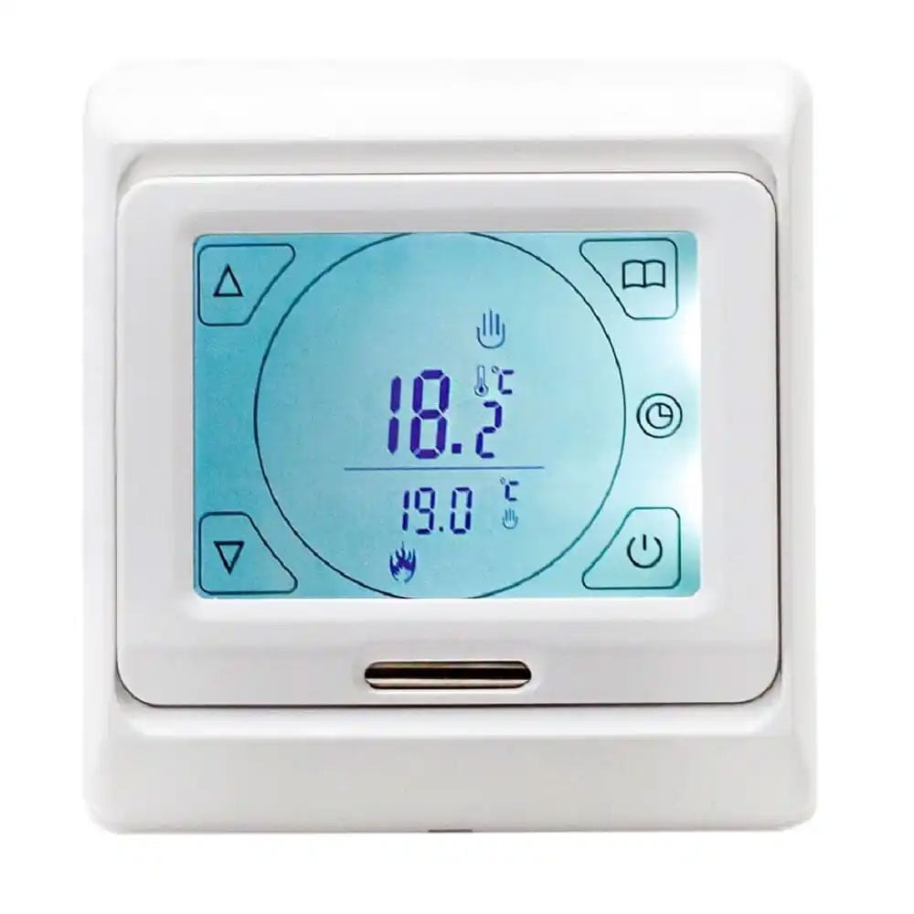 Redroom Touch Thermostat Control with Air and Floor Sensor - 7 day Programmer & Frost Protection