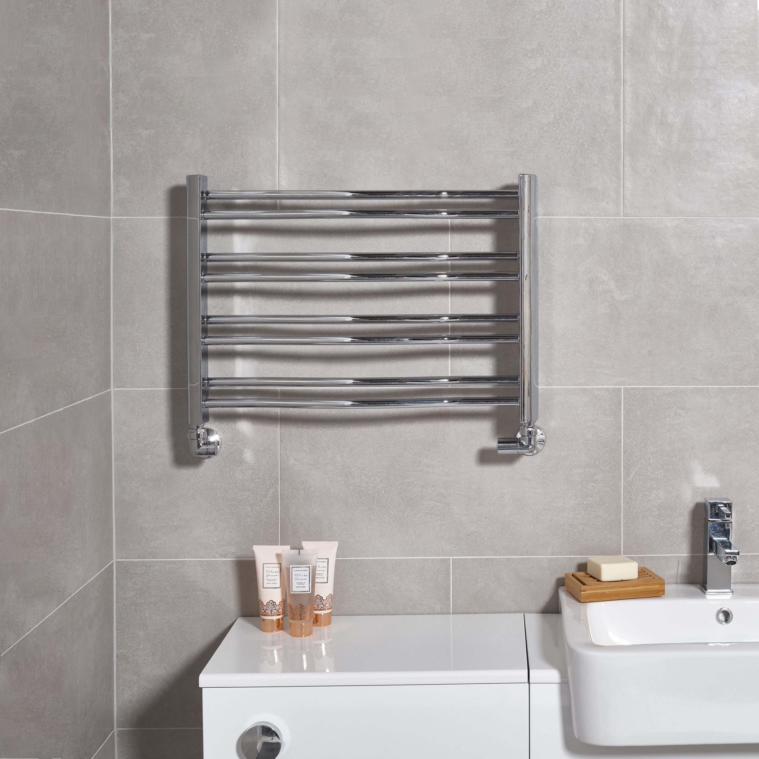 Ultraheat Petit Ladder Towel Rail PETC46A Mild Steel Chrome