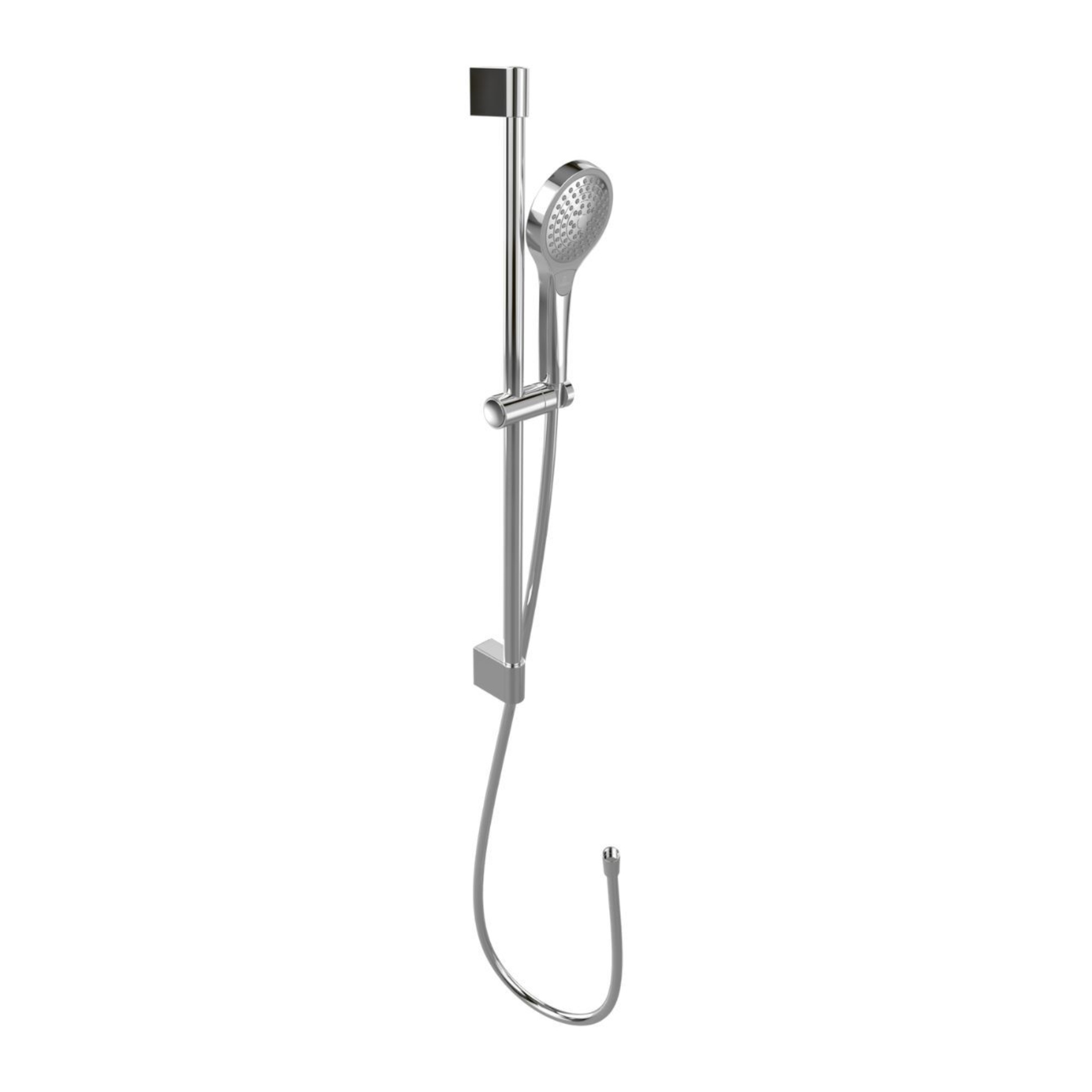 Villeroy & Boch Verve Slider Rail Shower Kit with Three Function Handset - Chrome