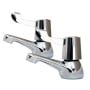 AKW Lever Handle Bath Taps Pair - Chrome