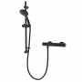 Aqualisa AQ Cool Touch Thermostatic Round Bar Mixer Shower with Shower Kit - Matt Black