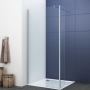 Arley Ralus Wet Room Fixed Return Panel 300mm Wide - 8mm Glass