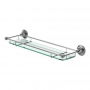 Burlington Traditional Glass Shelf 532mm Wide Chrome/Frosted Glass