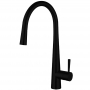 Delphi Jema Pull Out Spout Single Lever Kitchen Sink Mixer Tap - Black