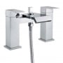 Delphi Tec Studio Q Waterfall Bath Shower Mixer Tap Pillar Mounted - Chrome