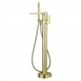 Delphi Studio D Freestanding Bath Shower Mixer Tap - Brushed Brass