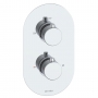 Deva Como Thermostatic Concealed Shower Valve Dual Handle - Chrome